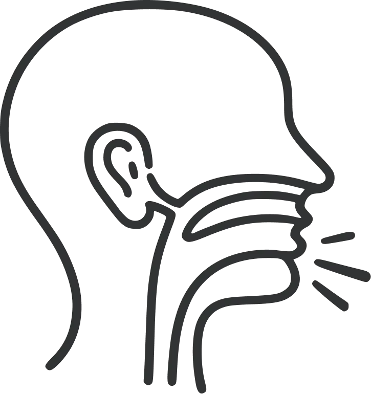 icone problemas na garganta